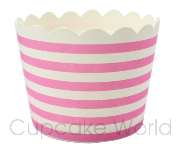 ROBERT GORDON PINK STRIPES CUPCAKE BAKING CUPS PETIT x25 ROBERT GORDON PINK STRIPES CUPCAKE BAKING CUPS PETIT x25